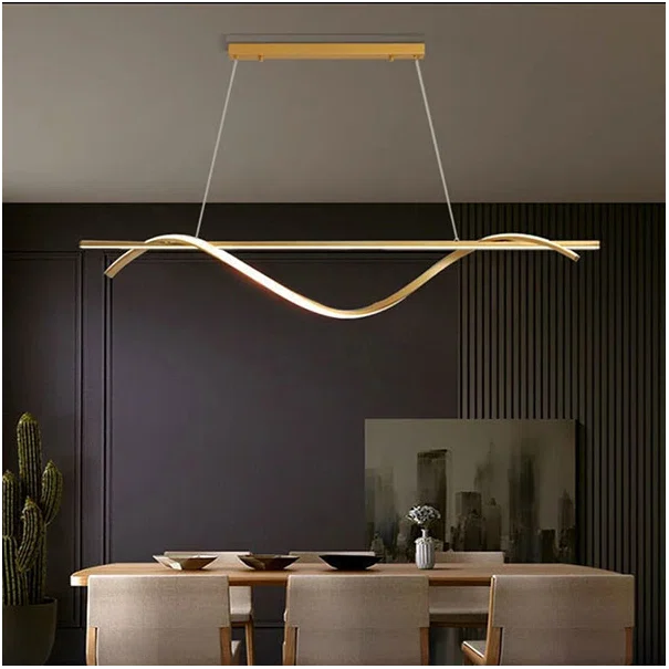 Φωτιστικό Οροφής Δίφωτο LED 3 CCT Homelighting Ondas Gold 77-50451