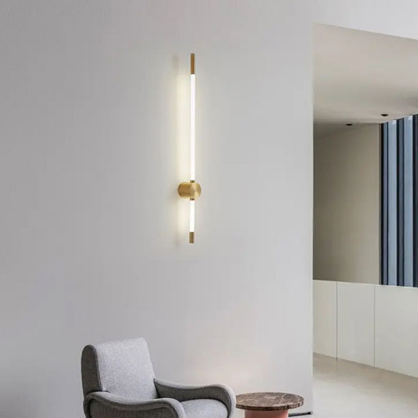 Απλίκα Τοίχου LED Step Dimmable Homelighting Reina Gold 77-50453