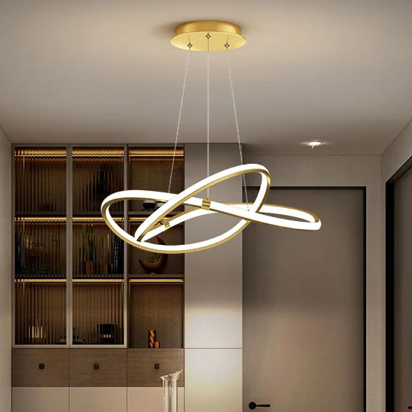 Φωτιστικό Οροφής Δίφωτο LED 3 CCT Homelighting Anita Gold 77-50455