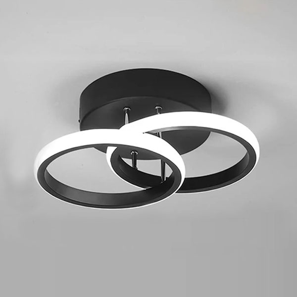 Φωτιστικό Πλαφονιέρα LED 3 CCT Homelighting Rocco Black 77-50467