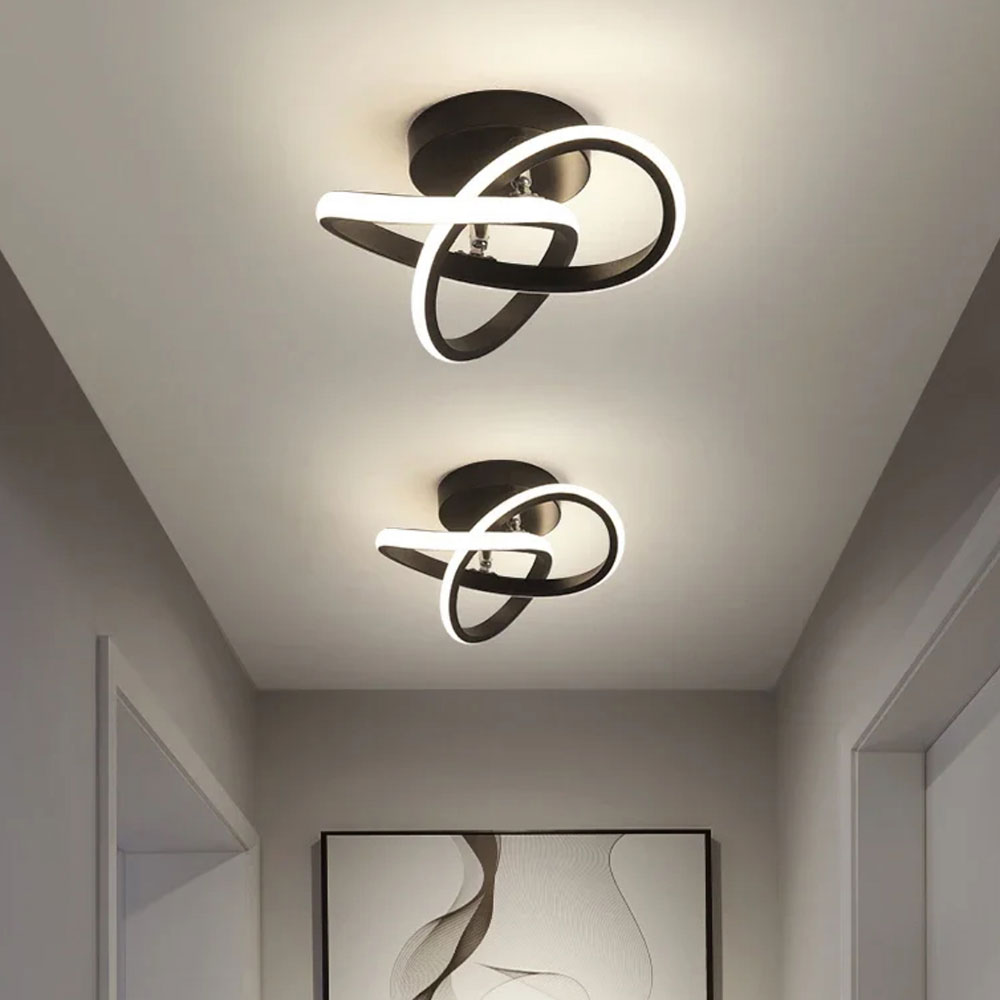 Φωτιστικό Πλαφονιέρα LED 3 CCT Homelighting Sierra Black 77-50469