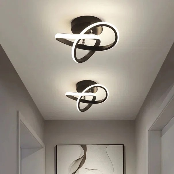 Φωτιστικό Πλαφονιέρα LED 3 CCT Homelighting Sierra Black 77-50469
