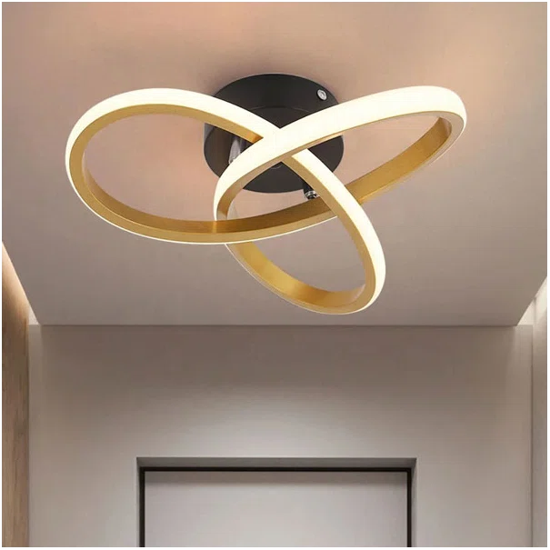 Φωτιστικό Πλαφονιέρα LED Step Dimmable Homelighting Sierra Gold 77-50470