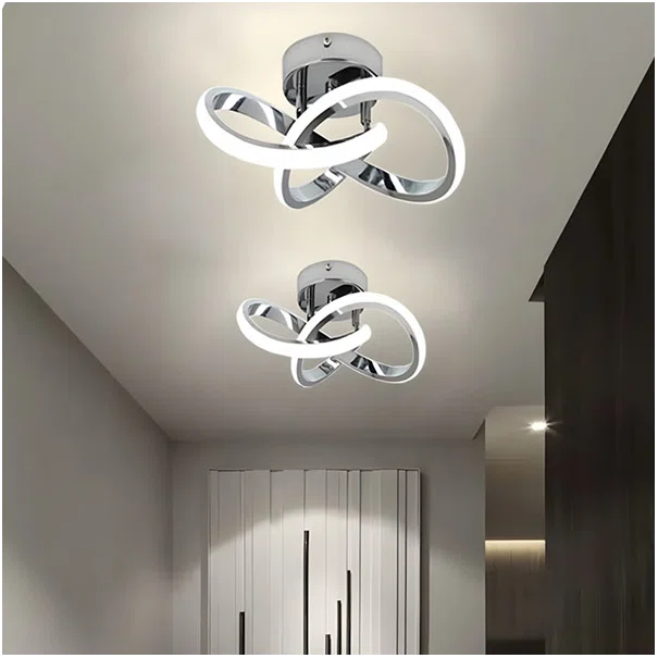 Φωτιστικό Πλαφονιέρα LED Step Dimmable Homelighting Sierra Nickel 77-50471
