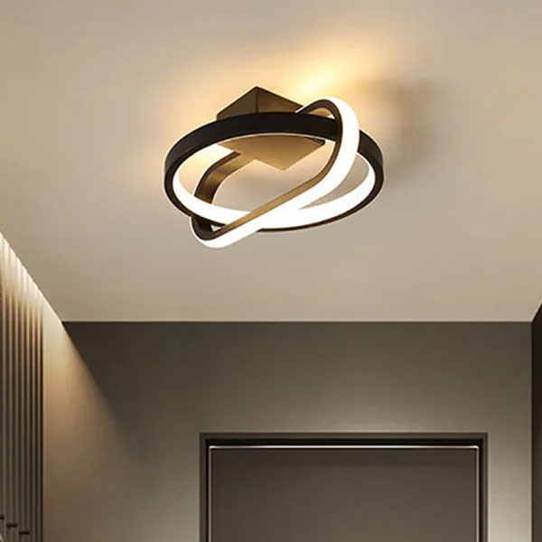 Φωτιστικό Πλαφονιέρα LED 3 CCT Homelighting Arlo Black 77-50472