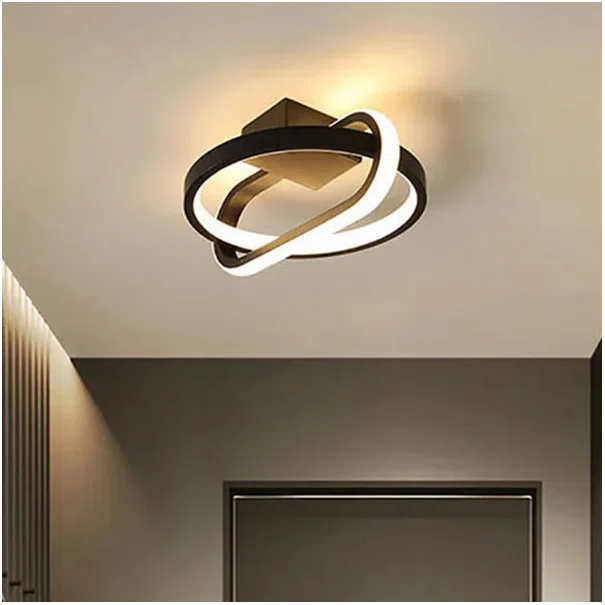 Φωτιστικό Πλαφονιέρα LED 3 CCT Homelighting Arlo Black 77-50472