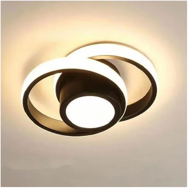 Φωτιστικό Πλαφονιέρα LED 3 CCT Homelighting Irina Black 77-50473