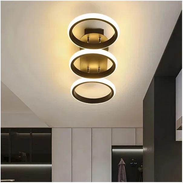 Φωτιστικό Οροφής Τρίφωτο LED Dimmable 3 CCT Homelighting Triplet Black 77-50474