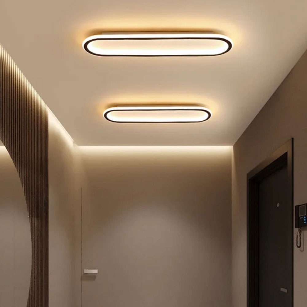 Φωτιστικό Πλαφονιέρα LED 3 CCT Homelighting Elma Black 77-50477