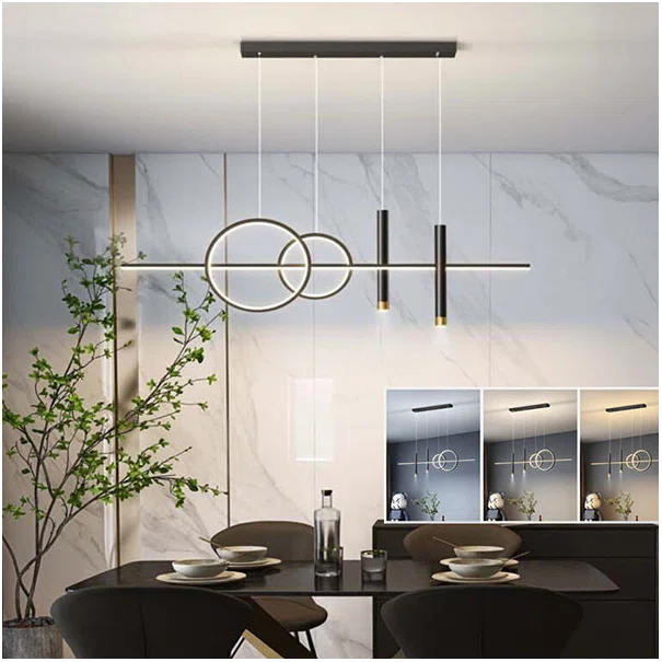 Φωτιστικό Οροφής Πολύφωτο LED 3 CCT Homelighting Aida Black 77-50491