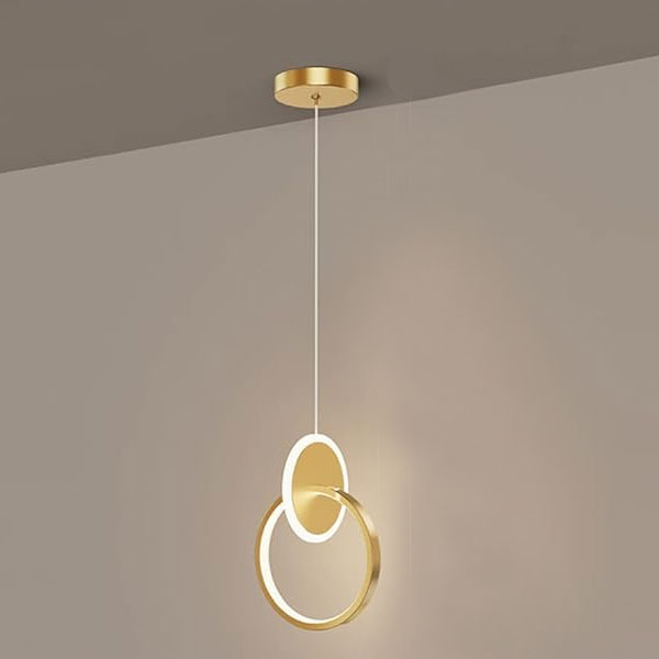 Φωτιστικό Οροφής Δίφωτο LED 3 CCT Homelighting Bria Gold 77-50492