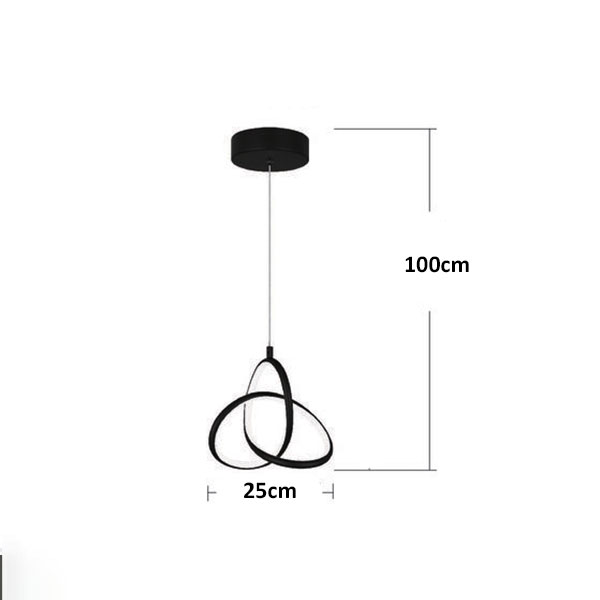Φωτιστικό Οροφής Τρίφωτο LED 3 CCT Homelighting Mirabella Black 77-50494