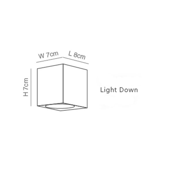 Απλίκα Εξωτερικού Χώρου Homelighting Cuadro Black 77-9269