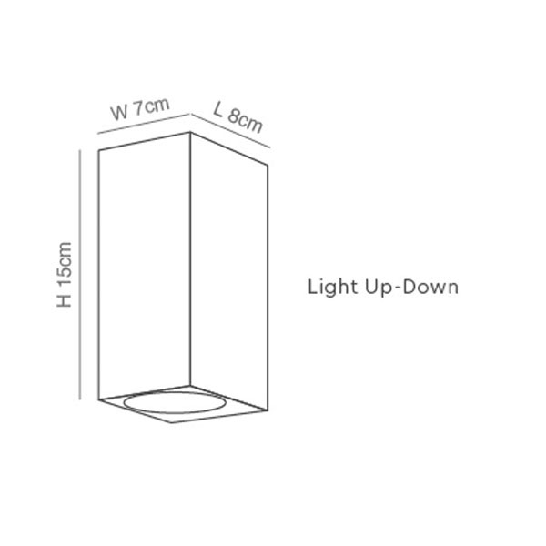 Απλίκα Εξωτερικού Χώρου Homelighting Cuadro Black 77-9270