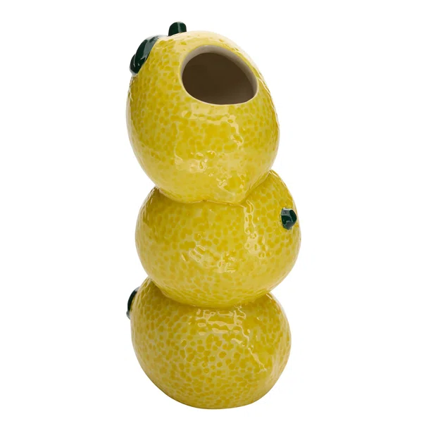 Διακοσμητικό Βάζο (10.5x8.5x19.8) A-S Fruity 214071 Yellow