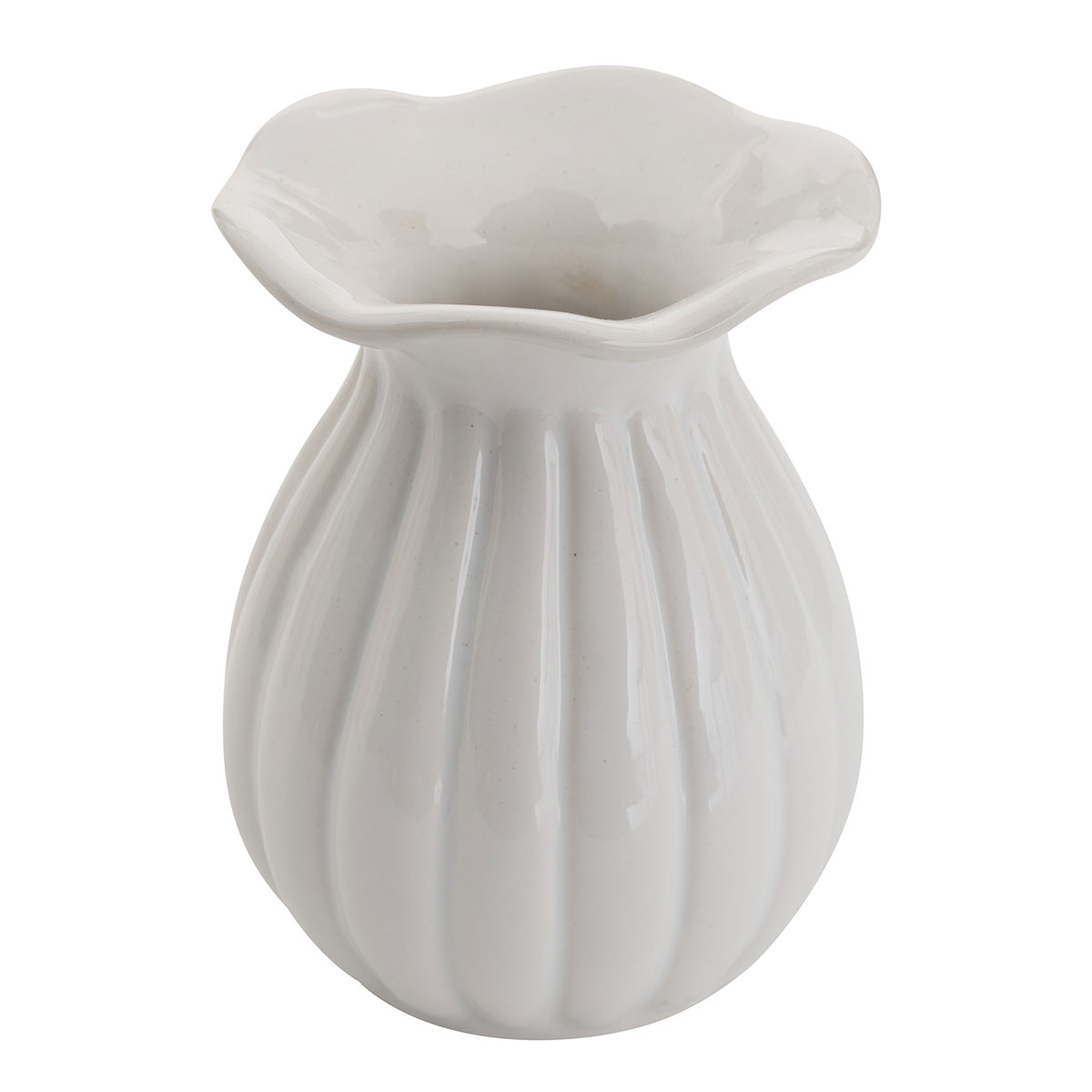 Διακοσμητικό Βάζο (Φ9x12.2) A-S Bud 214010 White