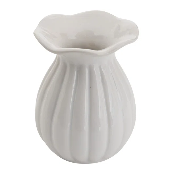 Διακοσμητικό Βάζο (Φ9x12.2) A-S Bud 214010 White