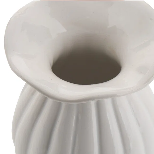 Διακοσμητικό Βάζο (Φ9x12.2) A-S Bud 214010 White