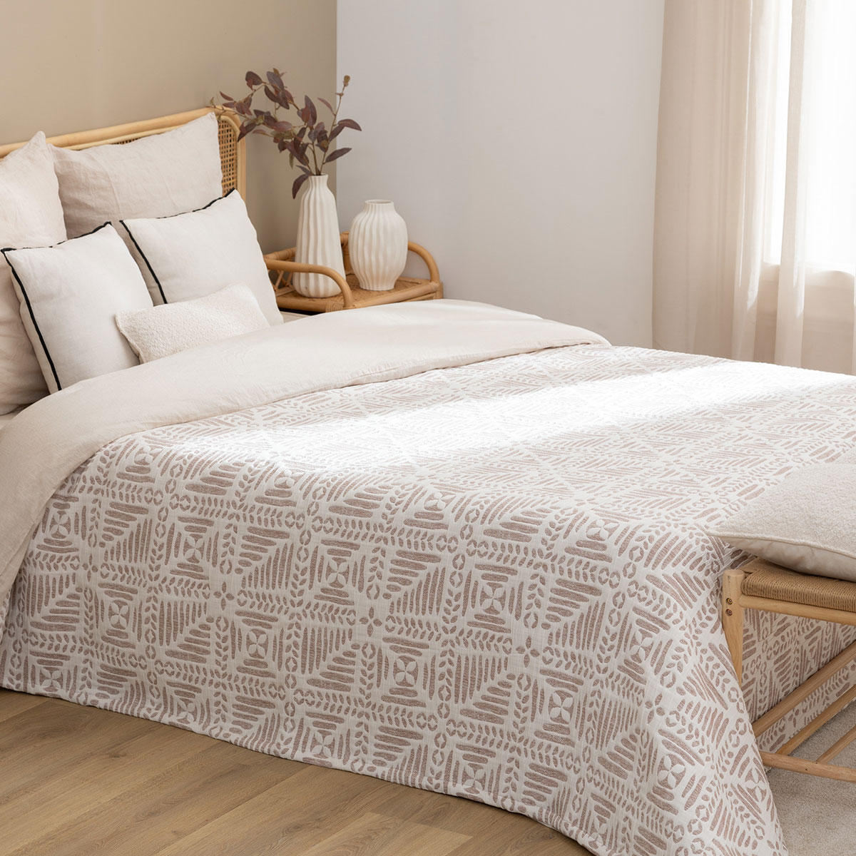 Κουβερτόριο King Size 2 Όψεων (240x260) A-S Nuvia Etnik 212435D
