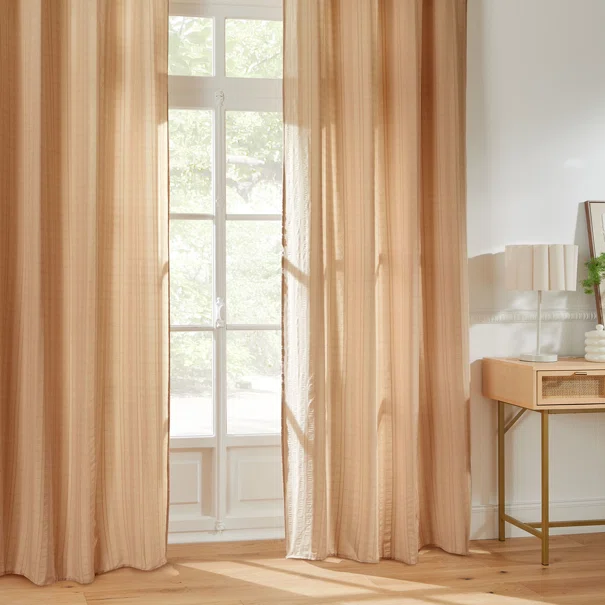 Κουρτίνα (140x240) Με Τρουκς A-S Noa Beige 215318B