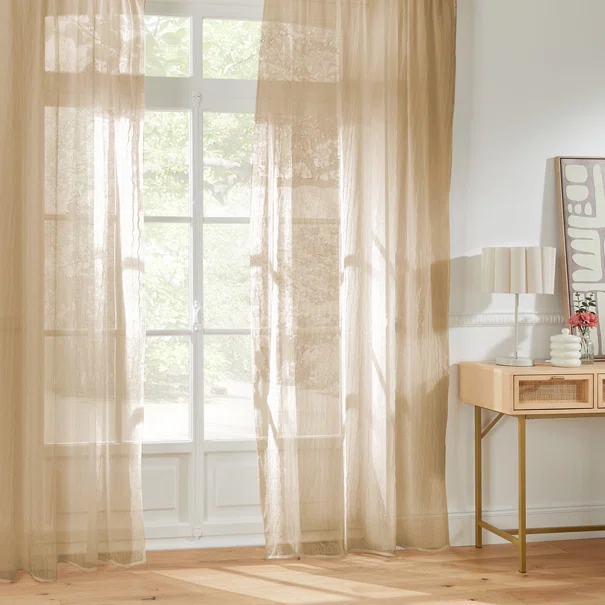 Κουρτίνα (140x240) Με Τρουκς A-S Mila Beige 215316B