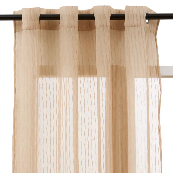 Κουρτίνα (140x240) Με Τρουκς A-S Mila Beige 215316B