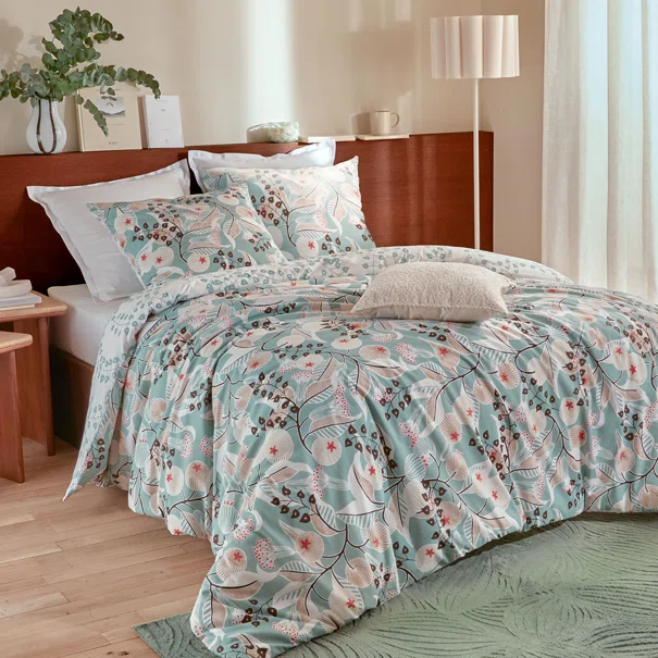 Παπλωματοθήκη King Size (260x240) 2 Όψεων + Διακοσμητικές Μαξιλαροθήκες A-S Marine Vegetal 215352A