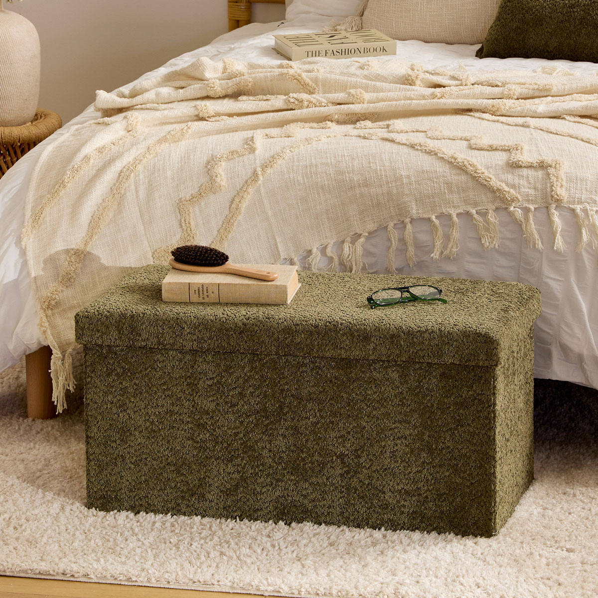 Ταμπουρέ Με Αποθηκευτικό Χώρο (76x38x38) A-S Soana Khaki 214228C