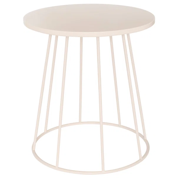 Βοηθητικό Τραπεζάκι (Φ38x42) A-S Latte Beige 213065A