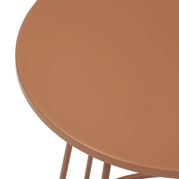 Βοηθητικό Τραπεζάκι (Φ38x42) A-S Latte Terracotta 213065B