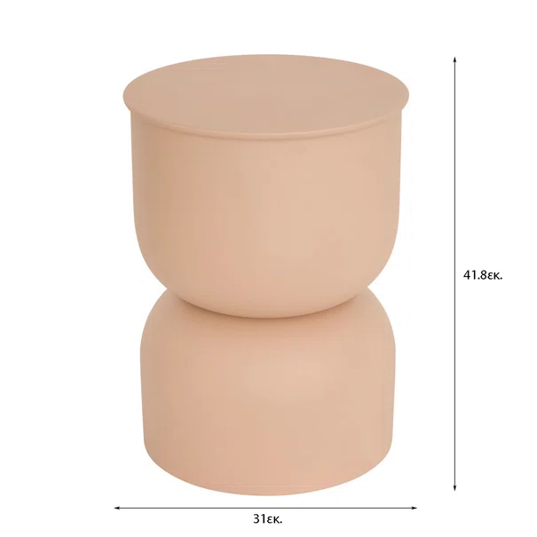 Βοηθητικό Τραπεζάκι (Φ31x41.8) A-S Palomba Beige 213058A