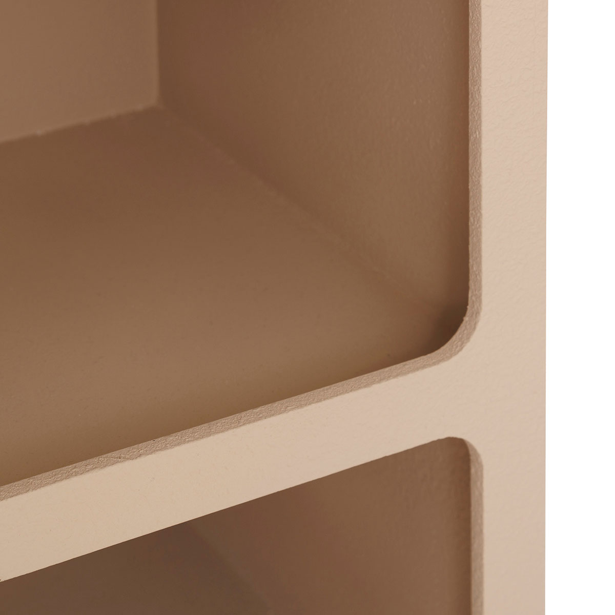 Κομοδίνο με 2 Ράφια (40X30X55) A-S Soleya Beige 197813A Έπιπλα Κρεβατοκάμαρας Κομοδίνα Μοντέρνα Spitishop