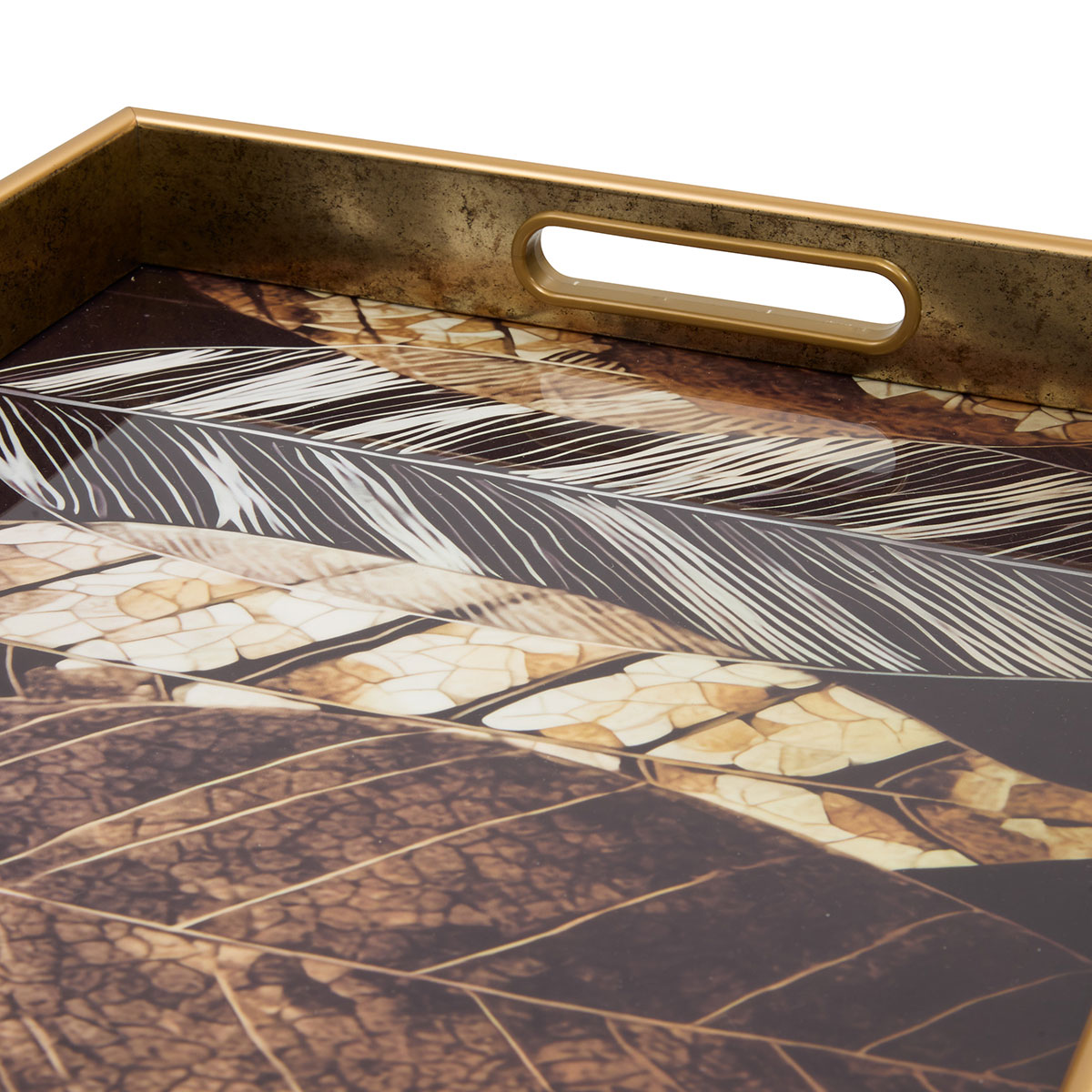 Δίσκος Διακόσμησης (44 7X31 6X4 5) A-S Calvi Leaf 215233D Διακόσμηση Δίσκοι - Πιατέλες Μπωλ Διακοσμητικοί Spitishop