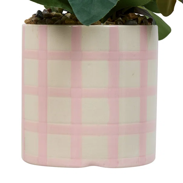 Τεχνητό Λουλούδι Σε Γλάστρα 21εκ. A-S Rose Flower 214017 Pink