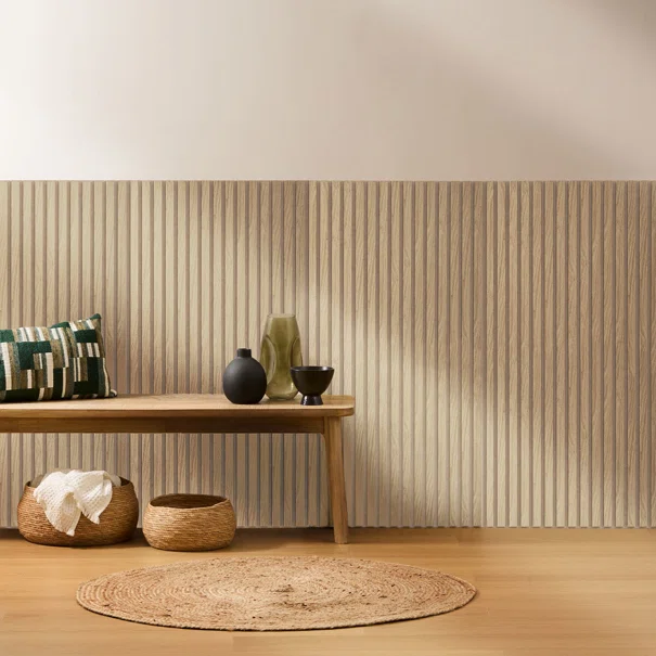 3D Πάνελ Τοίχου Ξύλινο (120x60) A-S Colva Beige 210402D