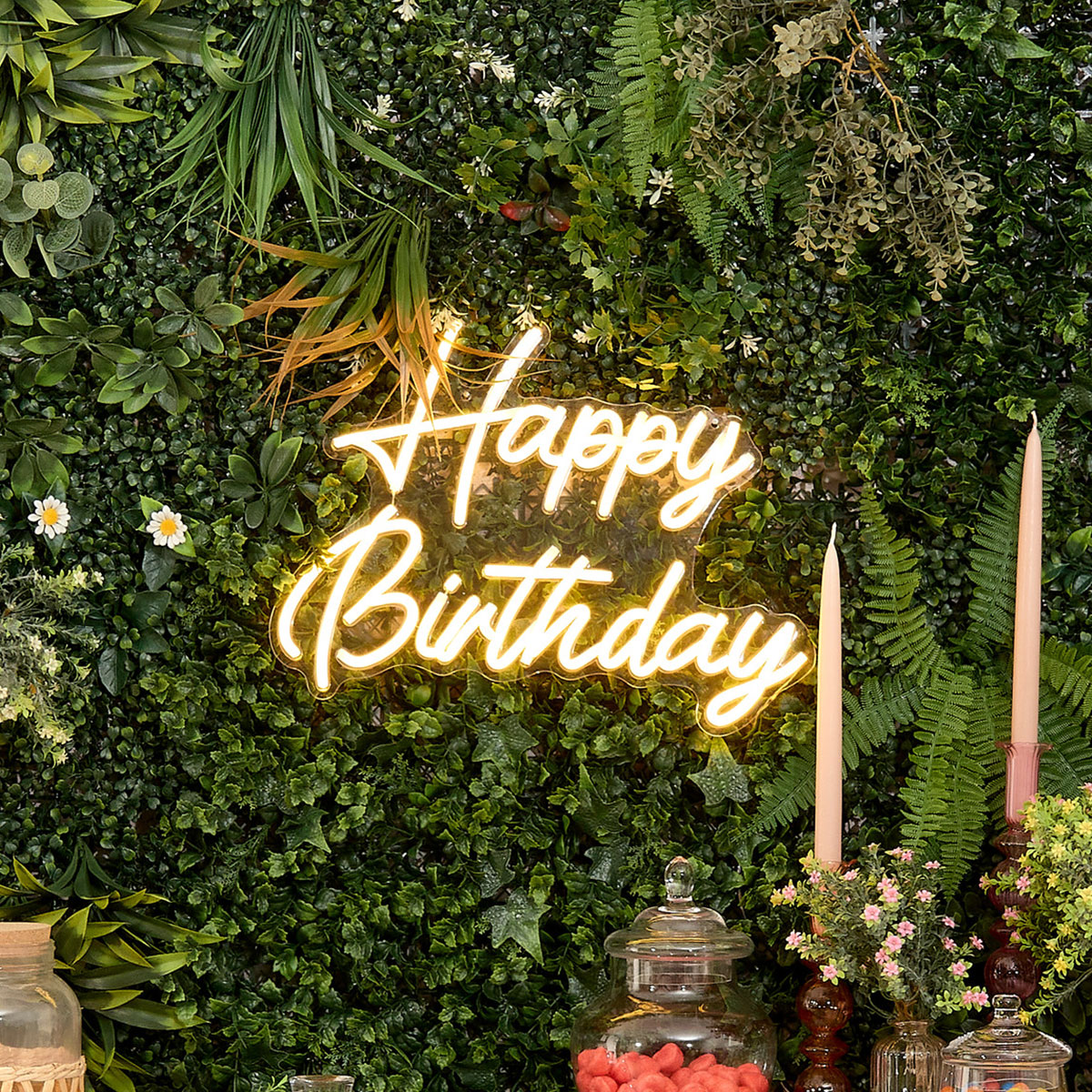 Διακοσμητικό Φωτιστικό Τοίχου LED Με USB A-S Happy Birthday 213733