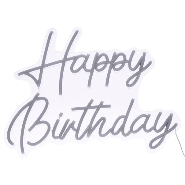 Διακοσμητικό Φωτιστικό Τοίχου LED Με USB A-S Happy Birthday 213733