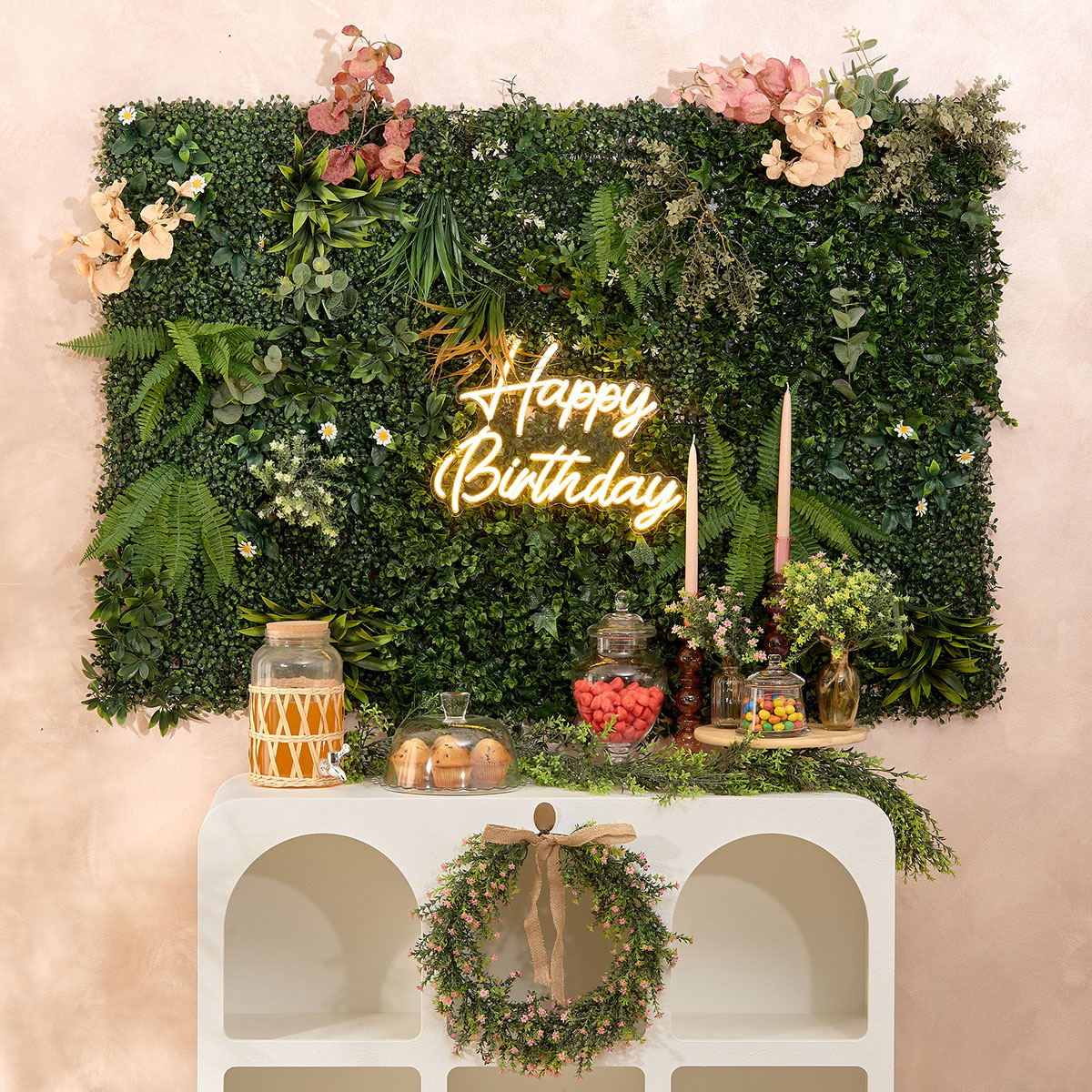 Διακοσμητικό Φωτιστικό Τοίχου Led με Usb A-S Happy Birthday 213733 Φωτιστικά Neon Spitishop