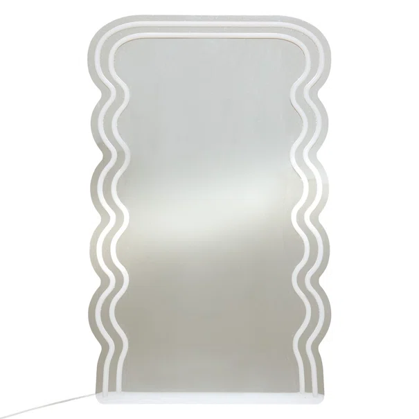 Διακοσμητικός Καθρέφτης Τοίχου Με LED & USB A-S Wavy 213750