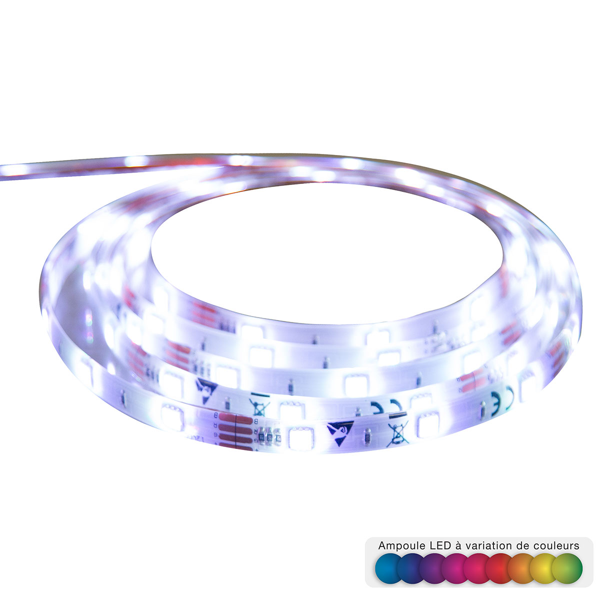 Ταινία LED 500εκ. Με Ρεύμα & Τηλεχειριστήριο A-S Strip 136605
