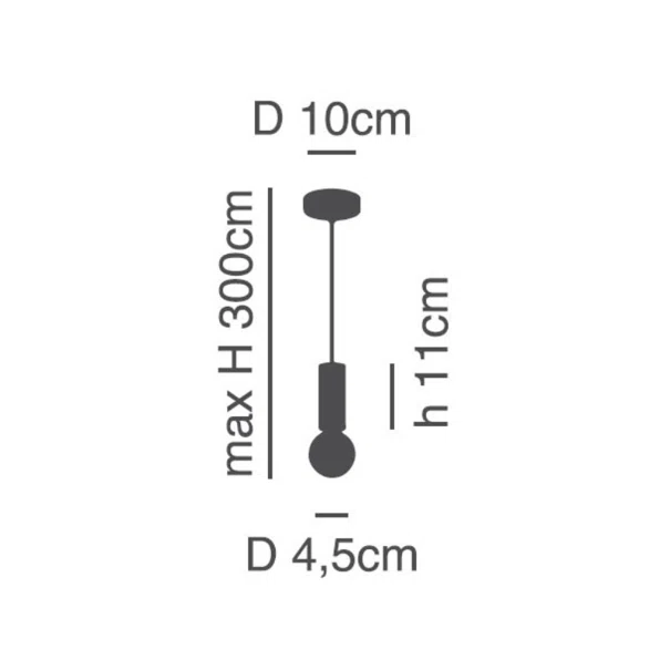 Φωτιστικό Οροφής Μονόφωτο Homelighting Adept Tube 77-8267 Gold Matt
