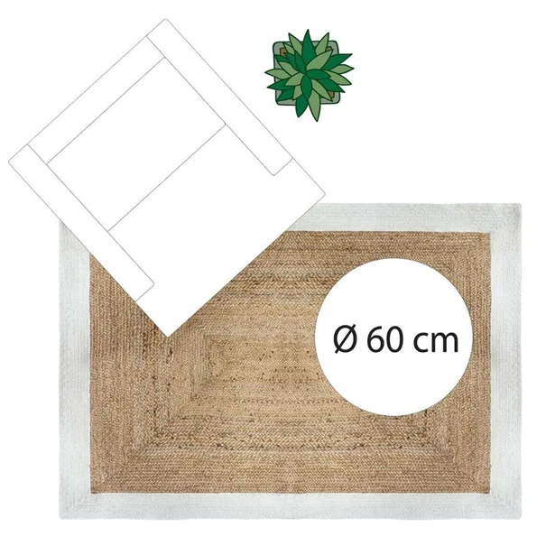 Χαλί Καλοκαιρινό (120x170) A-S Border White 168857Z