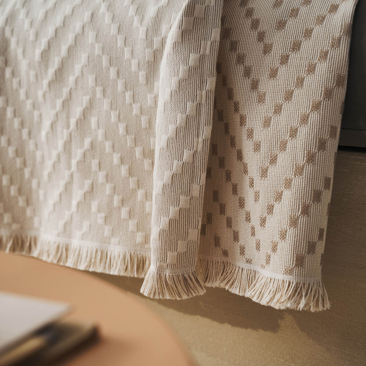 Ριχτάρι Tετραθέσιου Καναπέ (180X350) Gofis Home Ori Natural Beige 401 06 Λευκά Είδη Σαλονιού Ριχτάρια Καλοκαιρινά All Season Spitishop