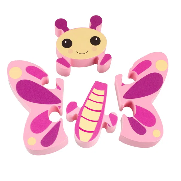 Ξύλινο Παζλ Με 4 Κομμάτια Orange Tree Toys Butterfly 60-06326