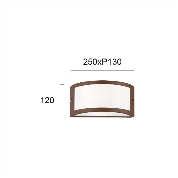 Απλίκα Εξωτερικού Χώρου Viokef Limnos Brown 4049101