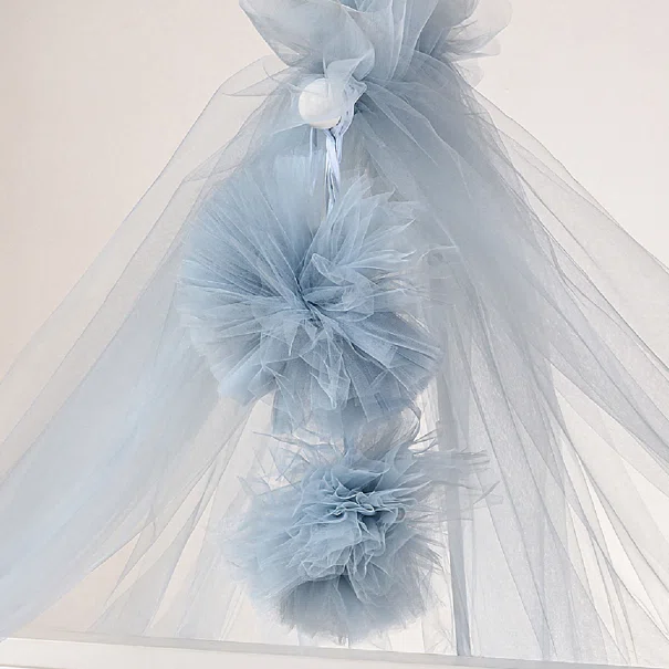 Διακοσμητικά Pom Pom Για Κουνουπιέρα Abo Blue