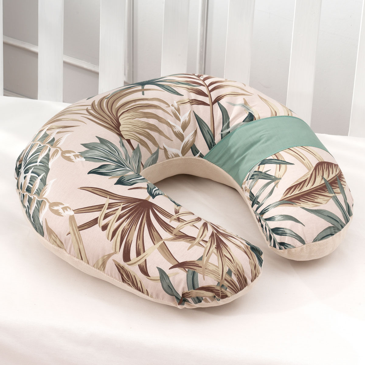 Μαξιλάρι Θηλασμού Abo Tropical Leaves Βρεφικά Μαξιλάρια Spitishop