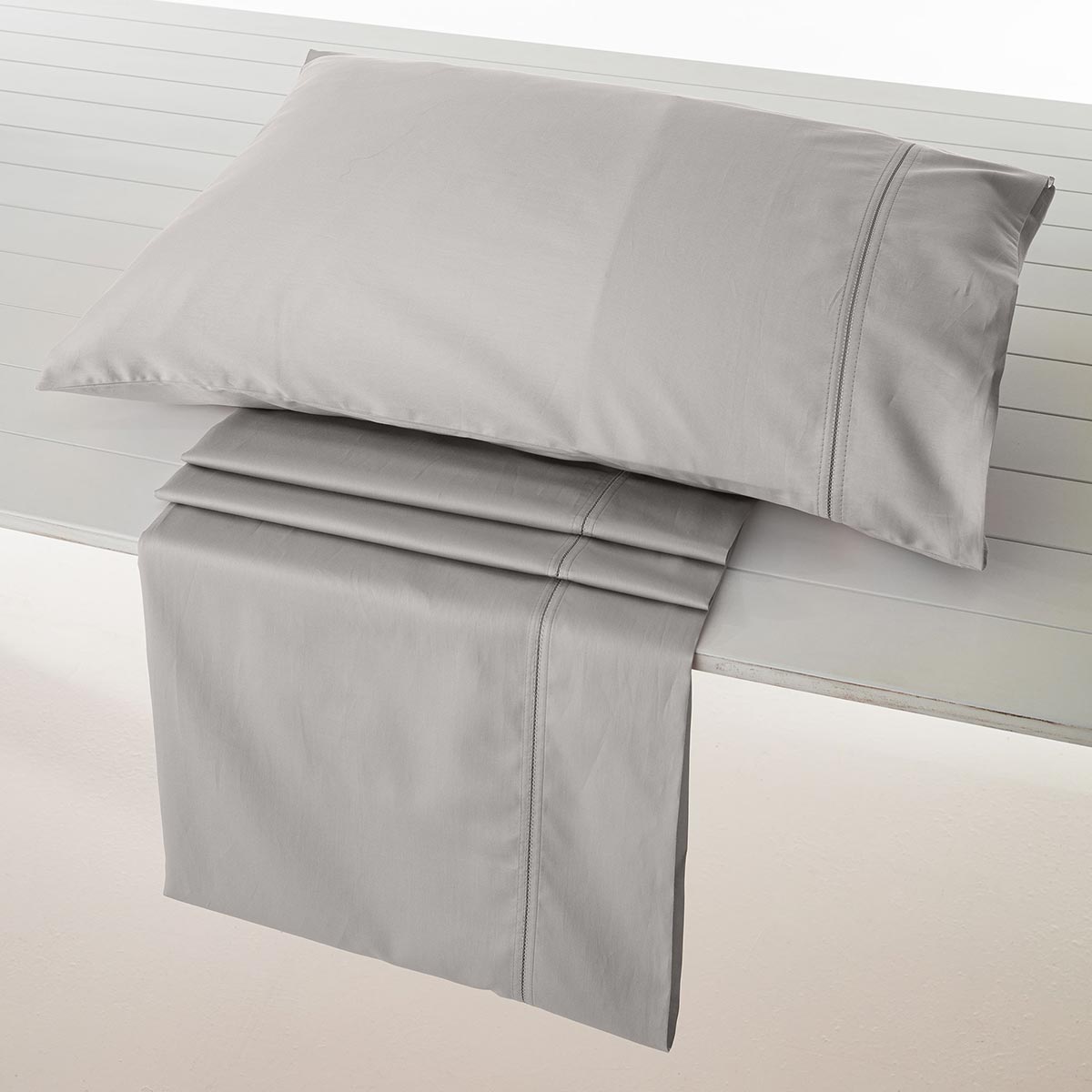 Σεντόνια Υπέρδιπλα (Σετ) Vesta Nemesis 304 Light Grey Λευκά Είδη Κρεβατοκάμαρας Σετ Spitishop