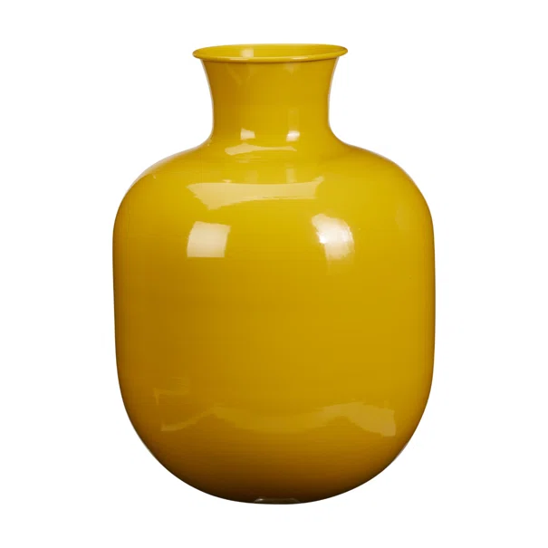 Διακοσμητικό Βάζο (Φ30x41) K-M Shiny Yellow FZ1002590