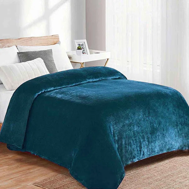 Κουβέρτα Fleece Μονή (160x220) Dimcol Petrol 03